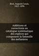 Additions et corrections au catalogue systematique des especes qui composent la fammille des melaniens, Brot, Auguste Louis, 1821-1896 