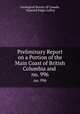 Preliminary Report on a Portion of the Main Coast of British Columbia and .. no. 996, Geological Survey of Canada, Osmond Edgar LeRoy 