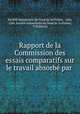 Rapport de la Commission des essais comparatifs sur le travail absorbe par ., 