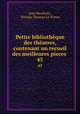 Petite bibliothque des thatres, contenant un recueil des meilleures pieces .. 45, Jean Baudrais , Nicolas Thomas Le Prince 