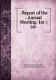 . Report of the . Annual Meeting. 1st-: 1st-, 