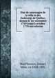 Etat de ramonages de la ville et des faubourgs de Quebec, depuis le 1er novembre 1769 jusqu