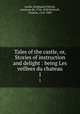 Tales of the castle, or, Stories of instruction and delight : being Les veillees du chateau. 1, Ste?phanie Fe?licite? Genlis 