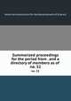 Summarized proceedings for the period from . and a directory of members as of .. no. 52, American Association for the Advancement of Science 
