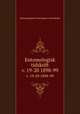 Entomologisk tidskrift. v. 19-20 1898-99, Entomologiska Foreningen i Stockholm 