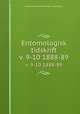 Entomologisk tidskrift. v. 9-10 1888-89, Entomologiska Foreningen i Stockholm 