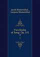 Two Books of Song: Op. 101. 2, Jacob Blumenthal , Jacques Blumenthal 