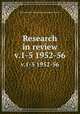 Research in review. v.1-5 1952-56, Massachusetts Agricultural Experiment Station 