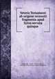 Veteris Testamenti ab origene recensiti fragmenta apud Syros servata quinque ., Epiphanius, Origen , Paul de Lagarde , Saint Bp. of Constantia in Cyprus Epiphanius 