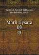 Marh riysata. 08, Sardesai, Govind Sakharam, rao bahadur, 1865- 