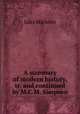 A summary of modern history, tr. and continued by M.C.M. Simpson, Jules Michelet 