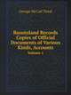 Basutoland Records Copies of Official Documents of Various Kinds, Accounts. Volume 1, George McCall Theal 