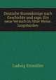 Deutsche Stammkonige nach Geschichte und sage: Ein neue Versuch in Alter Weise.langobarden, Ludwig Ettmuller 