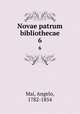Novae patrum bibliothecae. 6, Mai, Angelo, 1782-1854 