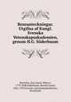 Reseanteckningar. Utgifna af Kungl. Svenska Vetenskapsakademien, genom H.G. Soderbaum, Jons Jakob Berzelius 