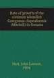 Rate of growth of the common whitefish Coregonus clupeaformis (Mitchill) in Ontario, Hart, John Lawson, 1904- 