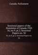 Sessional papers of the Dominion of Canada 1920. 56, no.9, pt.2, Sessional Papers no. 30, Canada. Parliament 