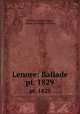 Lenore: Ballade. pt. 1829, Gottfried August Burger 