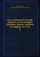 Les avantures de Joseph Andrews, et du ministre Abraham Adams: publies en anglois, en 1742. 2, Henry Fielding 