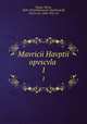 Mavricii Havptii opvscvla . 1, Haupt, Moriz, 1808-1874,Wilamowitz-Moellendorff, Ulrich von, 1848-1931, ed 