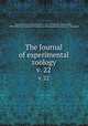 The Journal of experimental zoology. v. 22, Harrison, Ross G. (Ross Granville), 1870-1959,Brooks, William Keith, 1848-1908,Wistar Institute of Anatomy and Biology,American Society of Zoologists 