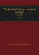 The Journal of experimental zoology. v. 35, Harrison, Ross G. (Ross Granville), 1870-1959,Brooks, William Keith, 1848-1908,Wistar Institute of Anatomy and Biology,American Society of Zoologists 