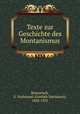 Texte zur Geschichte des Montanismus, Bonwetsch, G. Nathanael (Gottlieb Nathanael), 1848-1925 