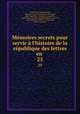 Memoires secrets pour servir a l