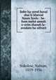 Sefer ha-yovel huval shai li-khevod Naum Soolo : be-hom melot amesh e-erim shanah la-avodato ha-sifrutit, Sokolow, Nahum, 1859-1936 