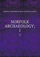 NORFOLK ARCHAEOLOGY;. 1, NORFOLK AND NORWICH ARCHA ELEOGICAL SOCIETY 