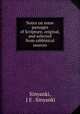 Notes on some passages of Scripture, original, and selected from rabbinical sources, Sinyanki, J E . Sinyanki 