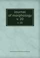Journal of morphology. v. 20, Wistar Institute of Anatomy and Biology 