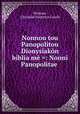 Nonnou tou Panopolitou Dionysiakon biblia me =: Nonni Panopolitae ., Nonnus, Christian Friedrich Graefe 