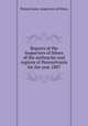 Reports of the Inspectors of Mines of the anthracite coal regions of Pennsylvania for the year 1887, Pennsylvania. Inspectors of Mines 