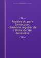 Poe?sies du pere Sanlecque : chanoine regulier de l