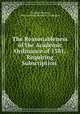 The Reasonableness of the Academic Ordinance of 1581, Requiring Subscription ., Vaughan Thomas, Duke of Arthur Wellesley Wellington 