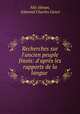 Recherches sur l