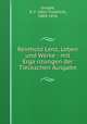 Reinhold Lenz, Leben und Werke : mit Erga?nzungen der Tieckschen Ausgabe, Gruppe, O. F. (Otto Friedrich), 1804-1876 