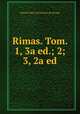 Rimas. Tom. 1, 3a ed.; 2; 3, 2a ed, Manoel Maria de Barbosa du Bocage 
