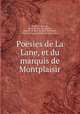 Poesies de La Lane, et du marquis de Montplaisir, Pierre de La Lane 
