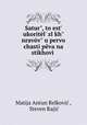Satur?, to est? ukoritel? zl?kh? nravov? u pervoi chasti peva na stikhovi ., Matija Antun Relkovic 