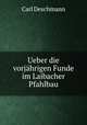 Ueber die vorjahrigen Funde im Laibacher Pfahlbau, Carl Deschmann 