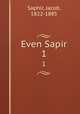 Even Sapir. 1, Saphir, Jacob, 1822-1885 