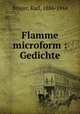Flamme microform : Gedichte, 