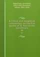 A critical and exegetical commentary on the first epistle of St. Paul to the Corinthians. 46, Robertson, Archibald, 1853-1931,Plummer, Alfred, 1841-1926 
