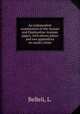 An independent examination of the Assuan and Elephantine Aramaic papyri, with eleven plates and two appendices on sundry items, Belleli, L. 