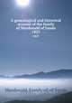 A genealogical and historical account of the family of Macdonald of Sanda. 1825, Macdonald, Family of, of Sanda 