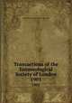 Transactions of the Entomological Society of London. 1901, Royal Entomological Society of London 