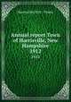 Annual report Town of Harrisville, New Hampshire. 1912, Harrisville (N.H. : Town) 