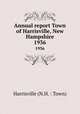 Annual report Town of Harrisville, New Hampshire. 1936, Harrisville (N.H. : Town) 